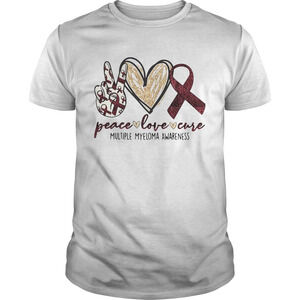 Peace Love Cure Multiple Myeloma Awareness Shirt
